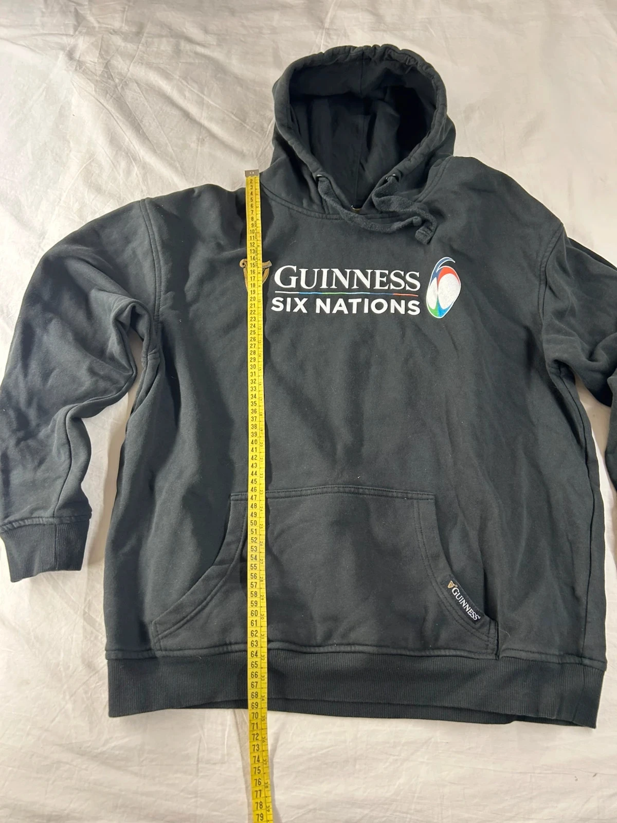 Zwarte Guinness Six Nations rugby's grootste kampioenschap hoodie trui maat xl – photo 7